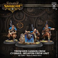 trencher cannon crew cygnar weapon crew unit